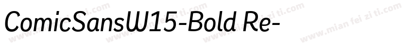 ComicSansW15-Bold Re字体转换